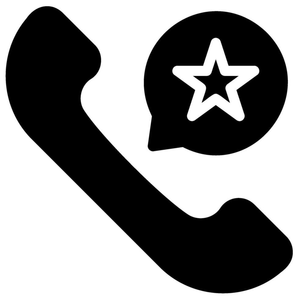 phone call glyph icon vector