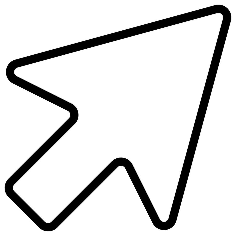 cursor line icon vector