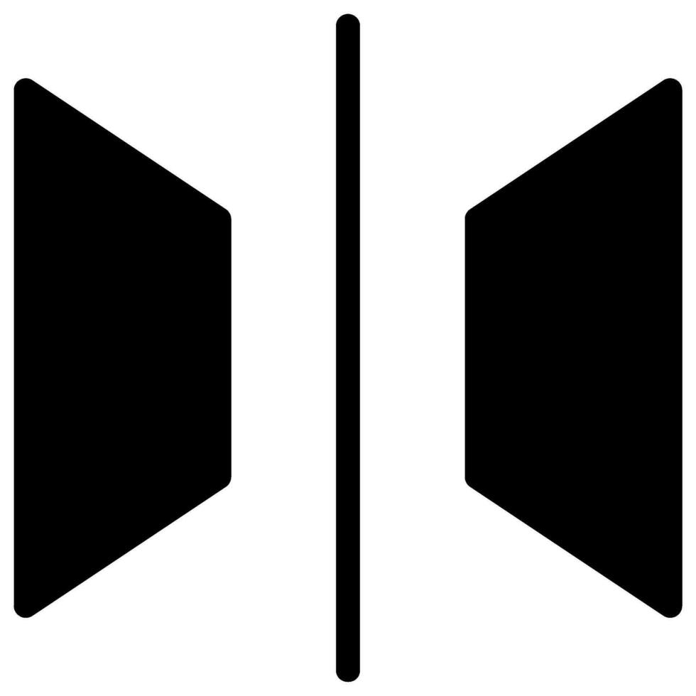 mirror glyph icon vector