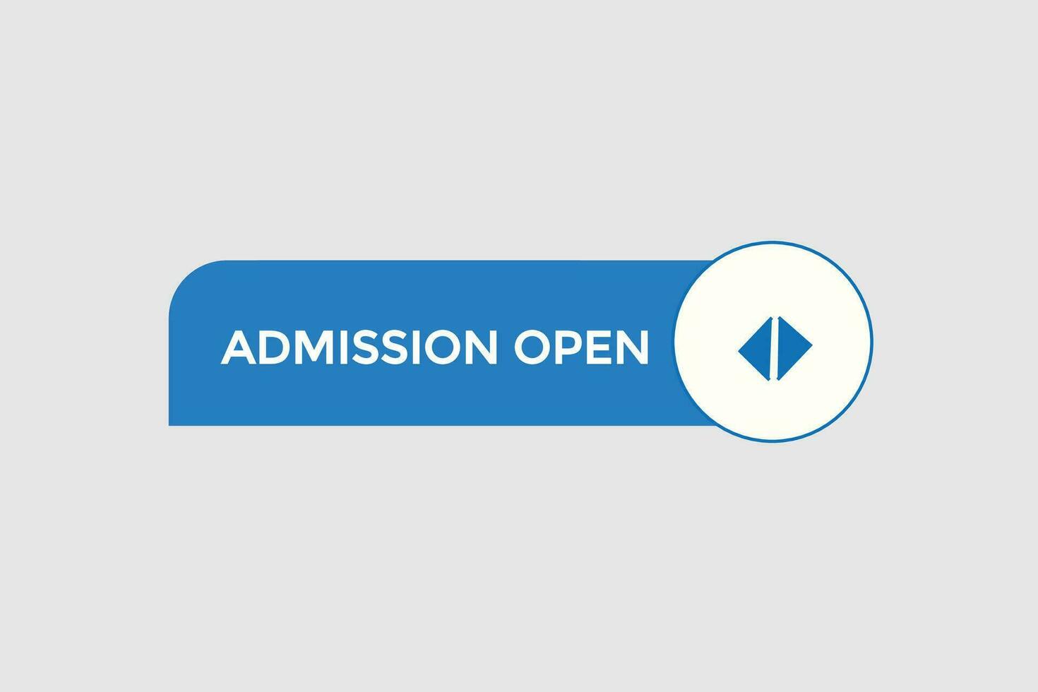 new admission open, modern, website, click button, level, sign, speech, bubble  banner, vector