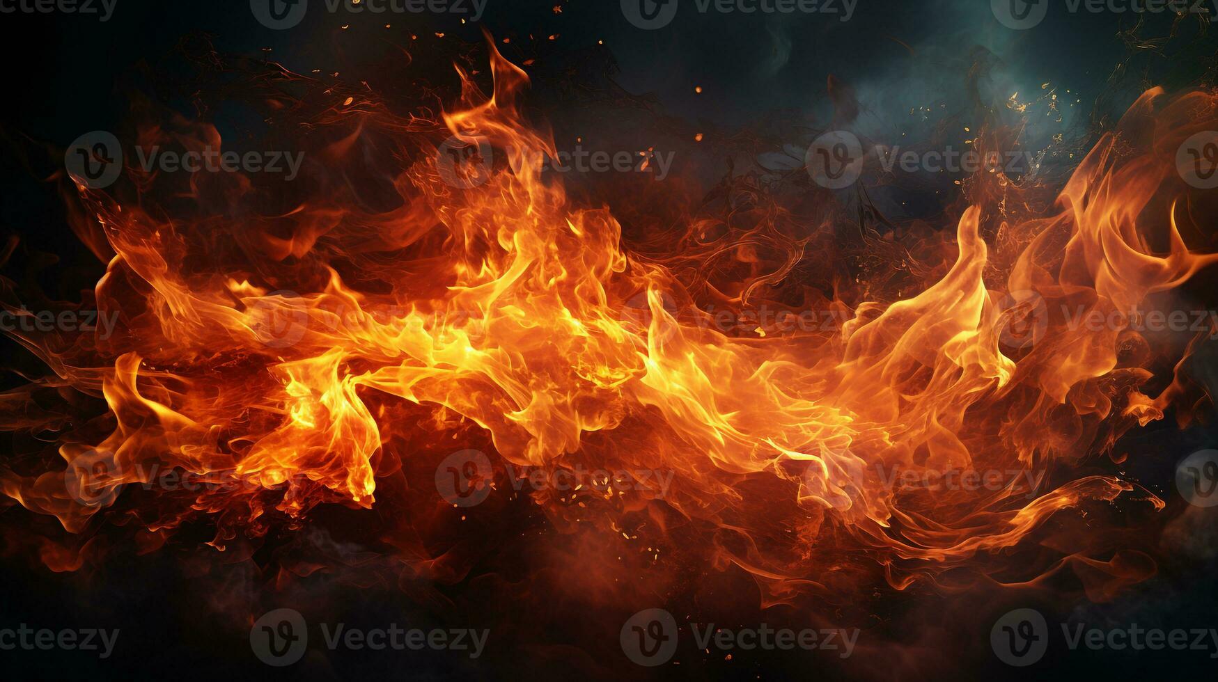 Blazing fire background photo