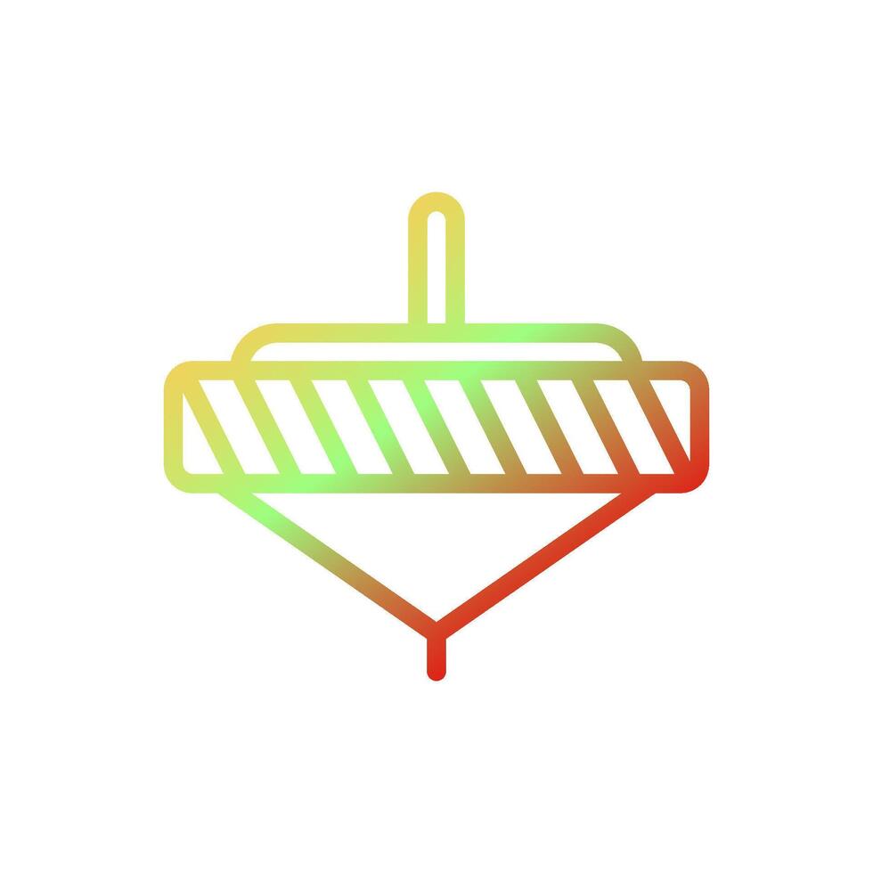 Spinning icon gradient yellow green red colour chinese new year symbol perfect. vector