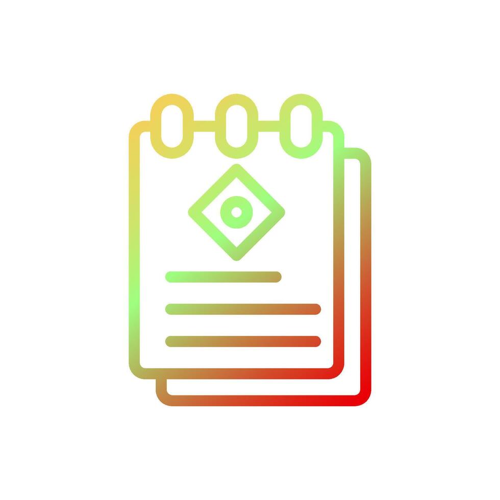 Paper icon gradient yellow green red colour chinese new year symbol perfect. vector