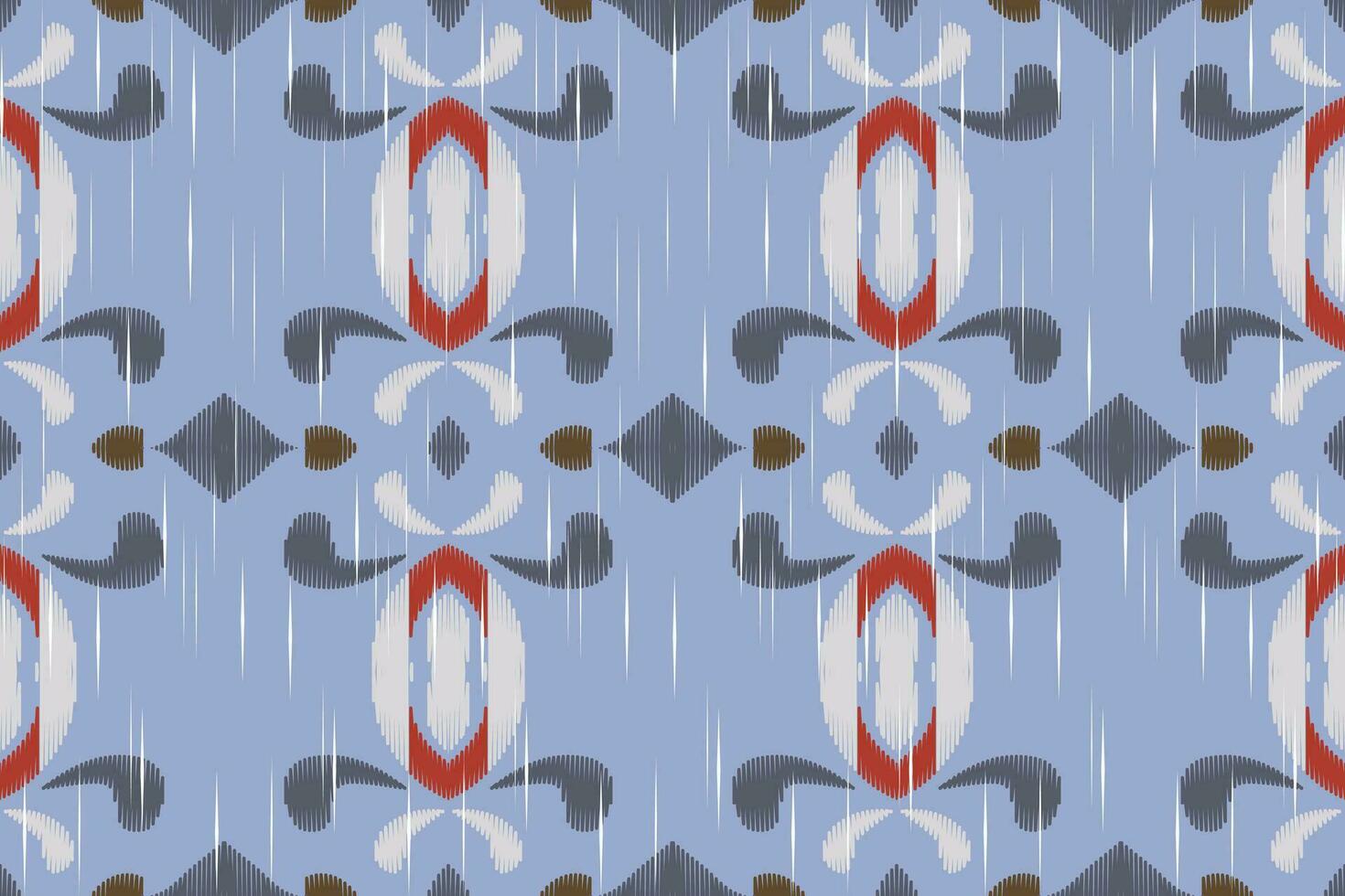 Motif Ikat Paisley Embroidery Background. Ikat Stripes Geometric Ethnic Oriental Pattern Traditional. Ikat Aztec Style Abstract Design for Print Texture,fabric,saree,sari,carpet. vector