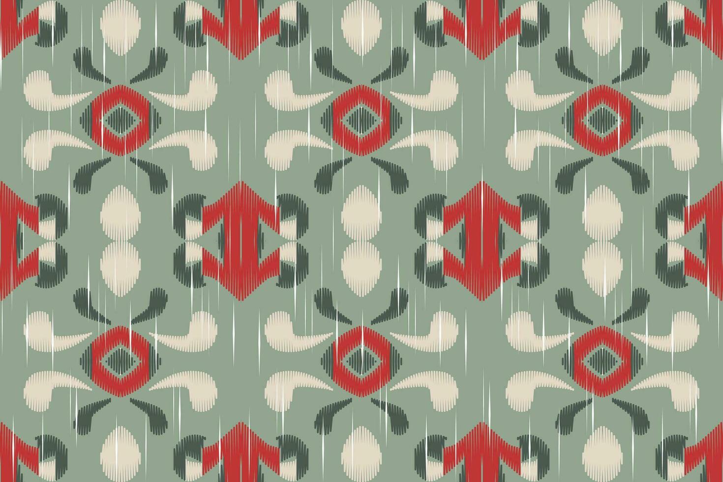 Motif Ikat Floral Paisley Embroidery Background. Ikat Stripe Geometric Ethnic Oriental Pattern traditional.aztec Style Abstract Vector design for Texture,fabric,clothing,wrapping,sarong.