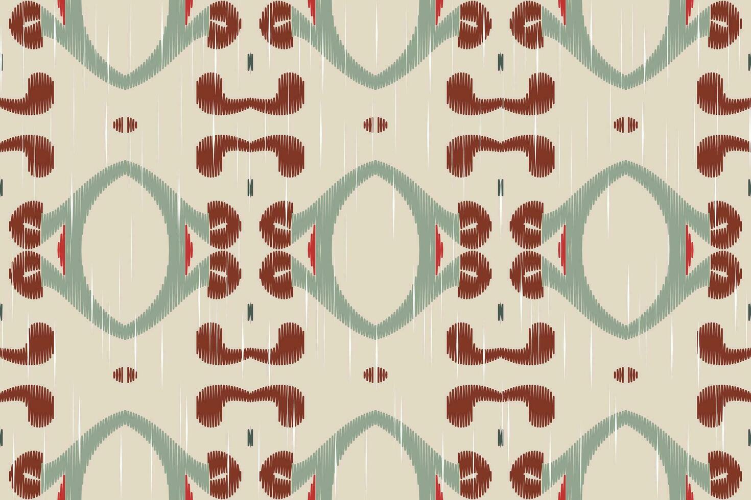 Motif Ikat Floral Paisley Embroidery Background. Ikat Stripes Geometric Ethnic Oriental Pattern traditional.aztec Style Abstract Vector design for Texture,fabric,clothing,wrapping,sarong.