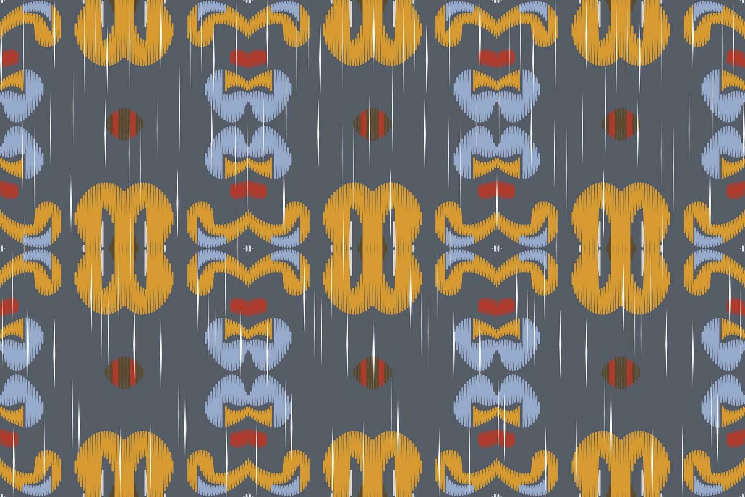 Ikat Fabric Paisley Embroidery Background. Ikat Design Geometric Ethnic Oriental Pattern Traditional. Ikat Aztec Style Abstract Design for Print Texture,fabric,saree,sari,carpet. vector