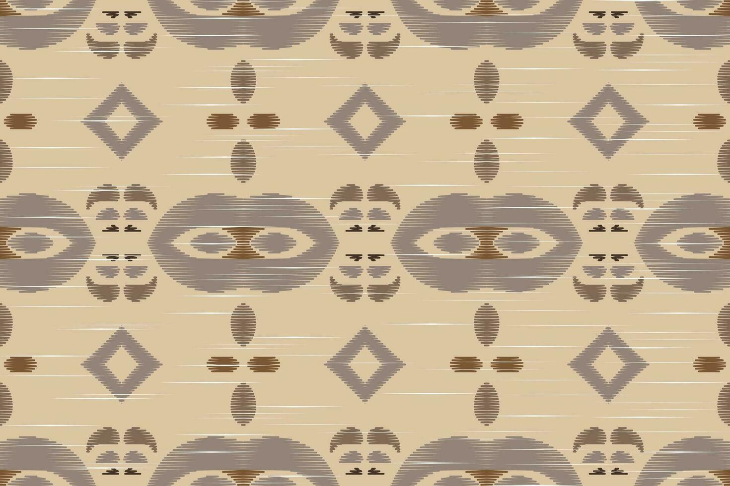 Ikat Damask Paisley Embroidery Background. Ikat Flower Geometric Ethnic Oriental Pattern Traditional. Ikat Aztec Style Abstract Design for Print Texture,fabric,saree,sari,carpet. vector