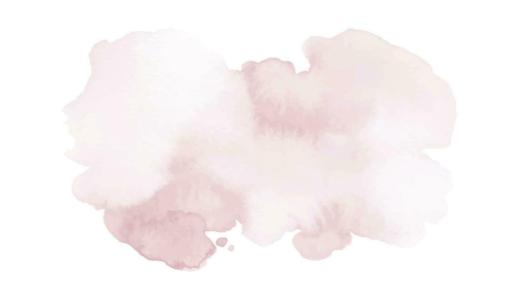 Soft pink and harmony background of stain splash watercolor vector