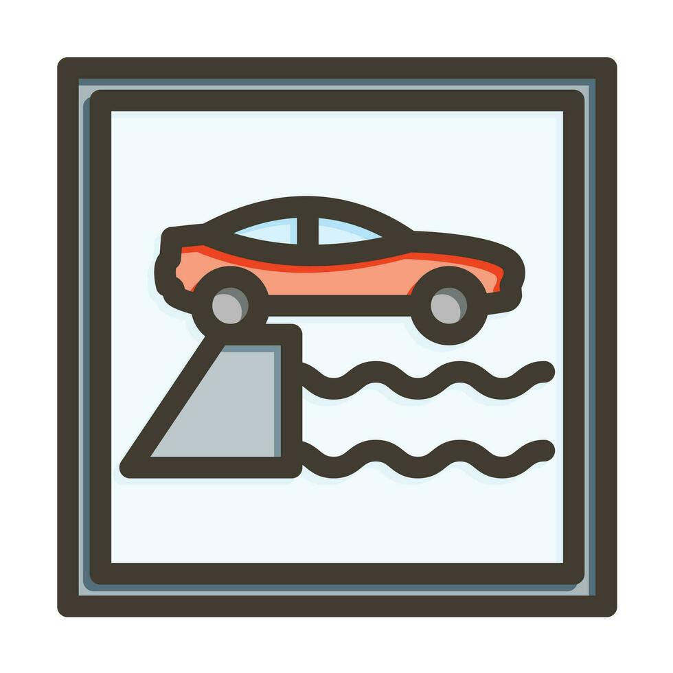 Harbour Vector Thick Line Filled Colors Icon For Personal And Commercial Use.