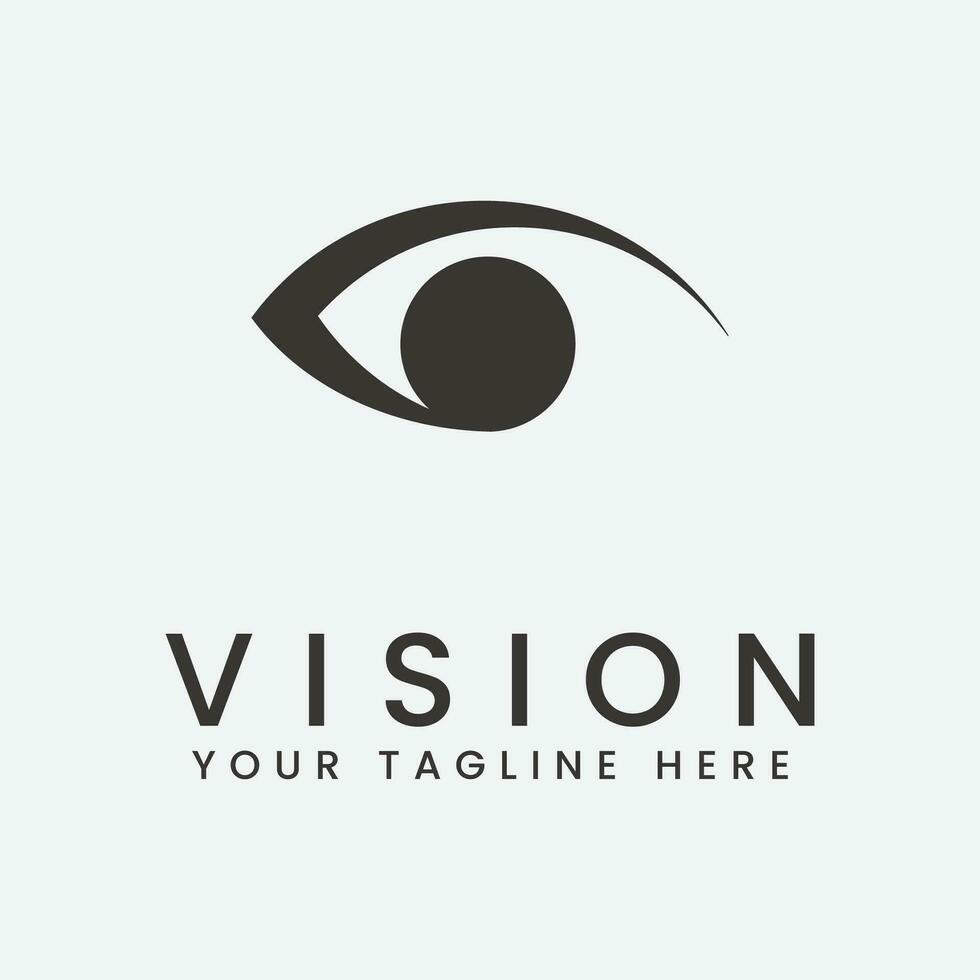vision logo vector illustration design