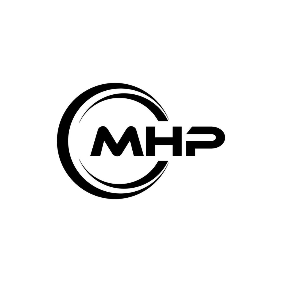 MHP Logo Design, Inspiration for a Unique Identity. Modern Elegance and Creative Design. Watermark Your Success with the Striking this Logo. vector