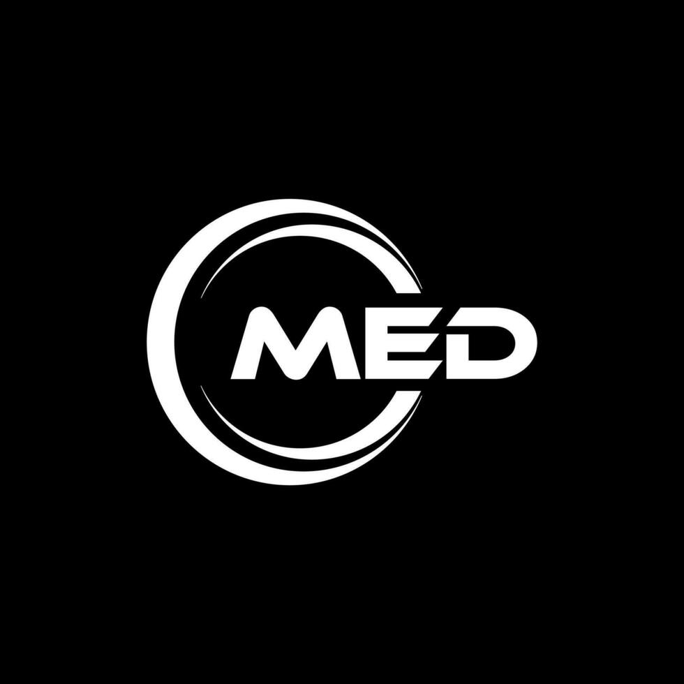 MED Logo Design, Inspiration for a Unique Identity. Modern Elegance and Creative Design. Watermark Your Success with the Striking this Logo. vector