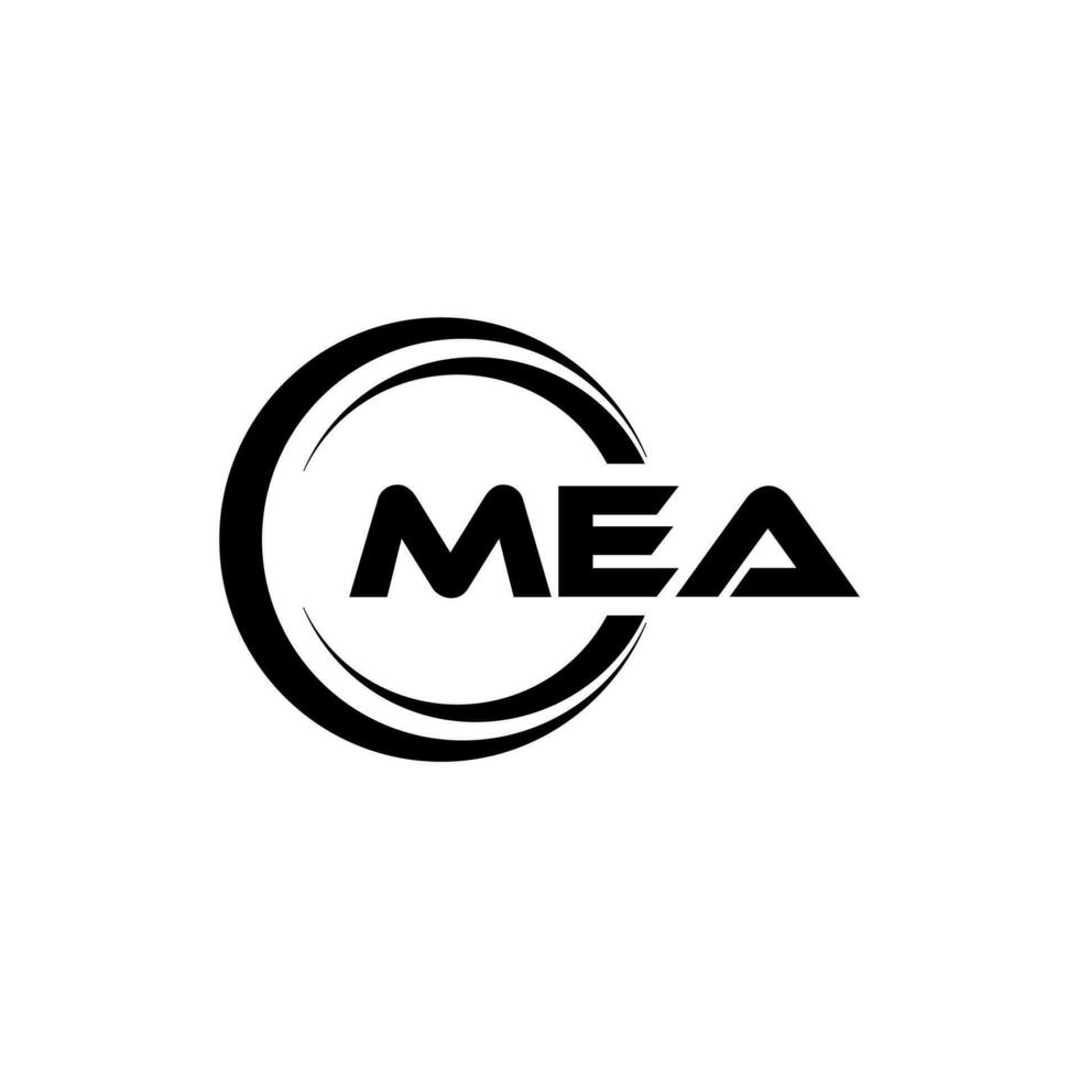 mea logo diseño, inspiración para un único identidad. moderno elegancia y creativo diseño. filigrana tu éxito con el sorprendentes esta logo. vector