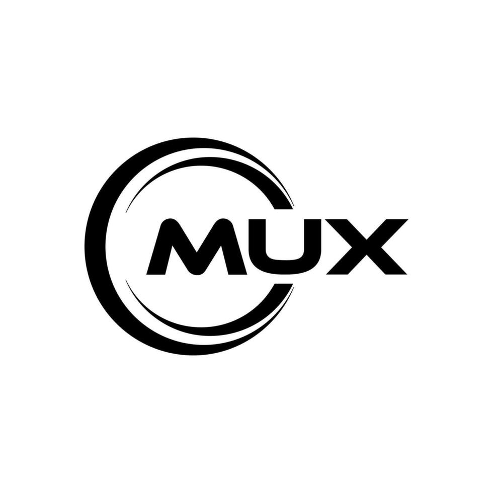 MUX Logo Design, Inspiration for a Unique Identity. Modern Elegance and Creative Design. Watermark Your Success with the Striking this Logo. vector