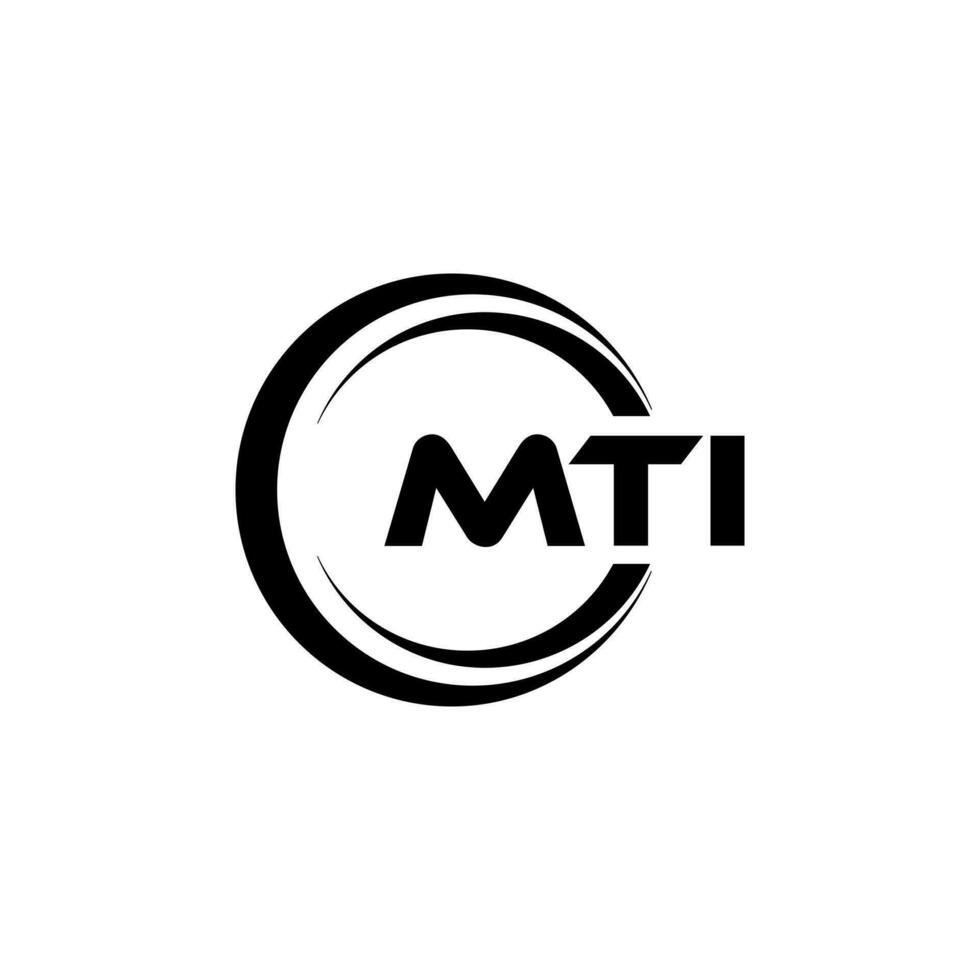 MTI Logo Design, Inspiration for a Unique Identity. Modern Elegance and Creative Design. Watermark Your Success with the Striking this Logo. vector