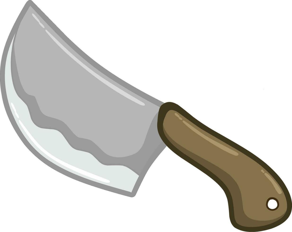 cartoon of knife isolated on white vector