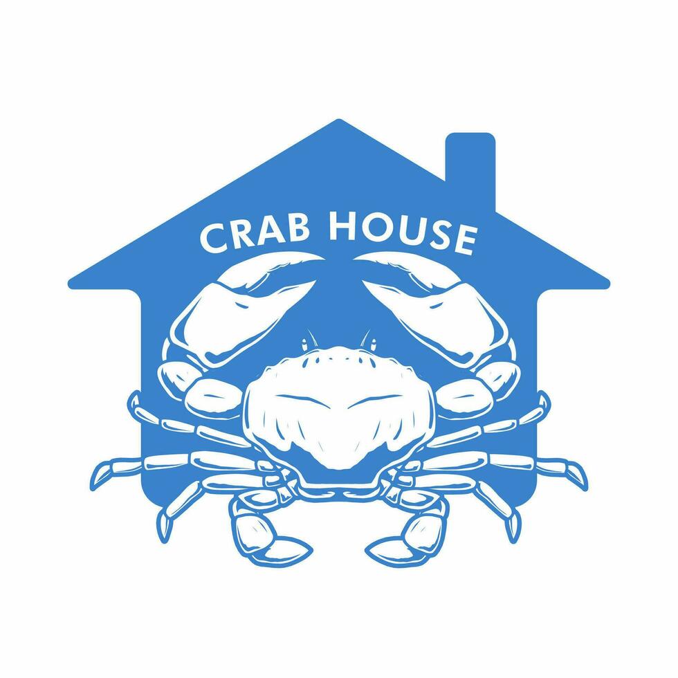 crab house logo template design 27969369 Vector Art at Vecteezy
