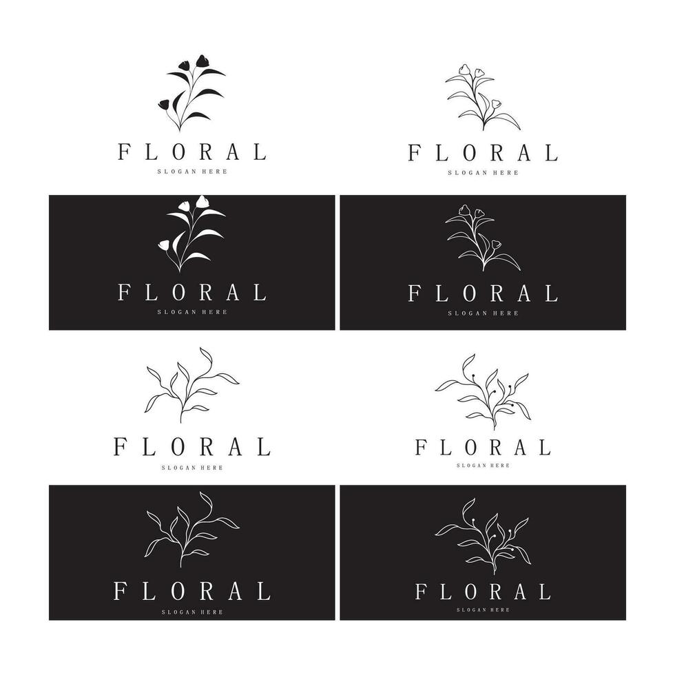 Elegant floral and leaf frame. Delicate botanical vector illustration for labels, spas, corporate identity, and wedding invitations