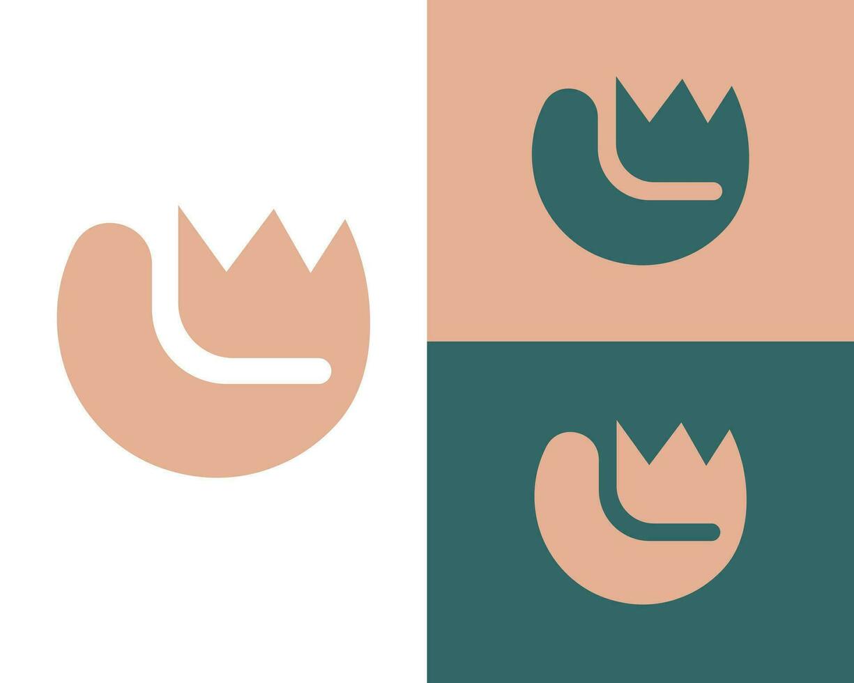 Letter o King monogram logo design vector