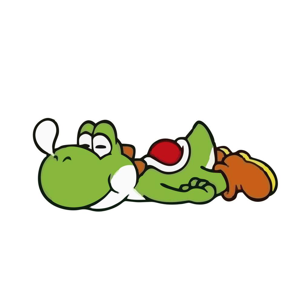 cute illustration designs for the characters in the super mario bros game vector