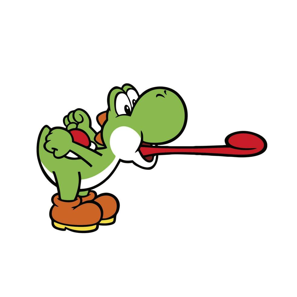 cute illustration designs for the characters in the super mario bros game vector