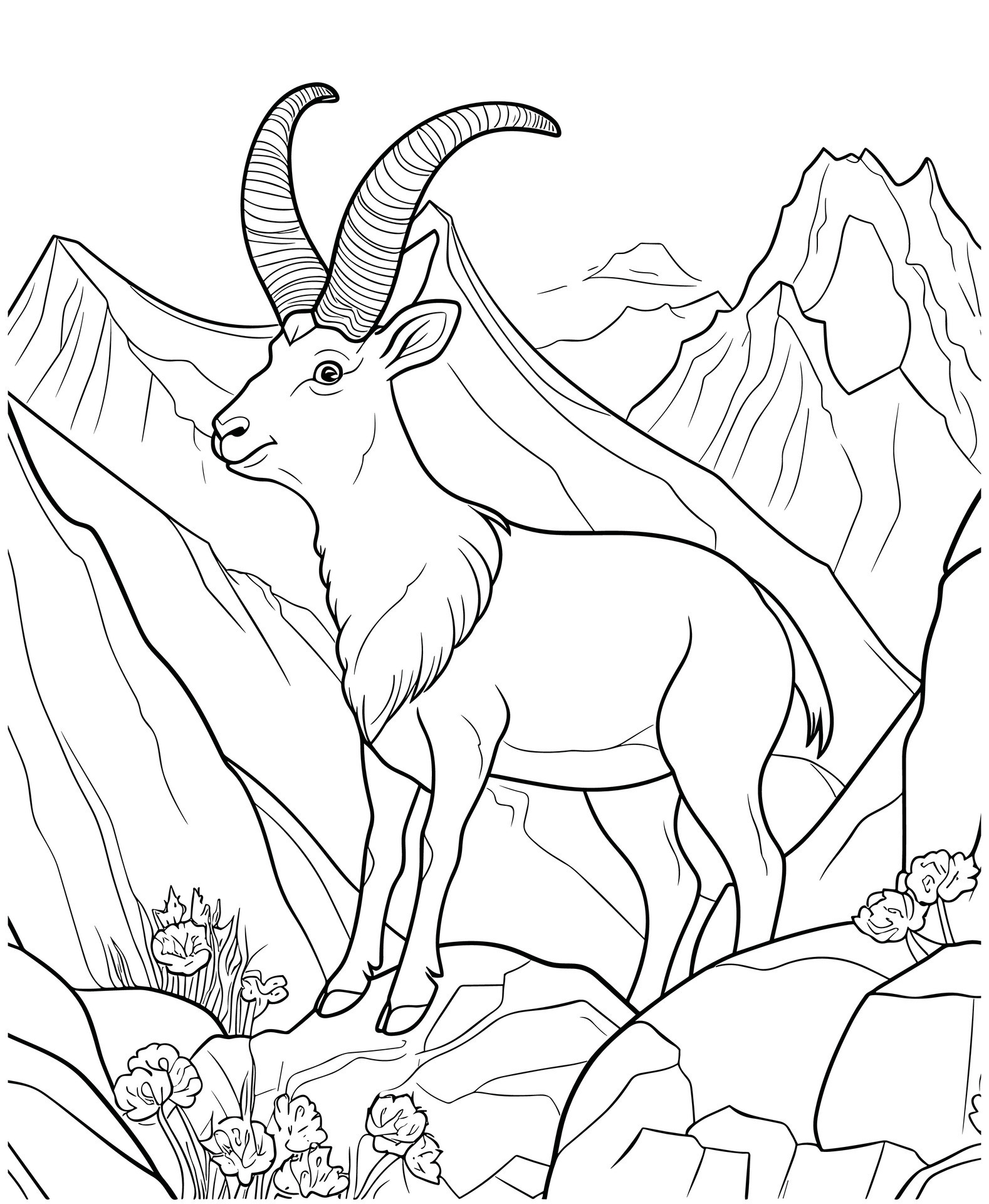 mountain climber coloring pages