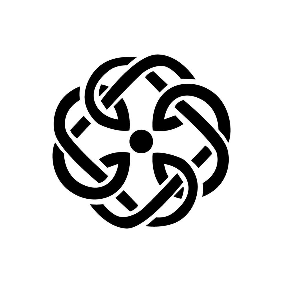 Celtic Knots icon vector. Celtic signs illustration symbol. Celtic drawings symbol or logo. vector