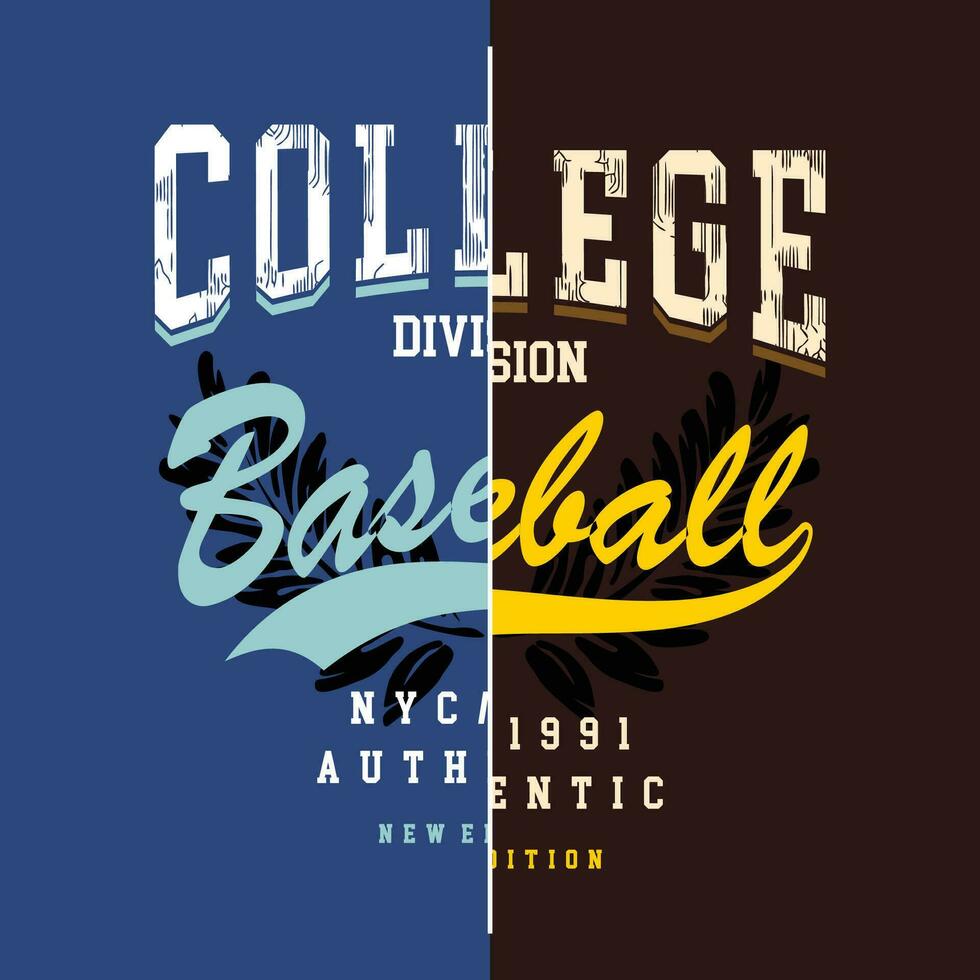 colegio béisbol división deportivo resumen gráfico, tipografía vector, t camisa imprimir, casual estilo, y otro utilizar vector