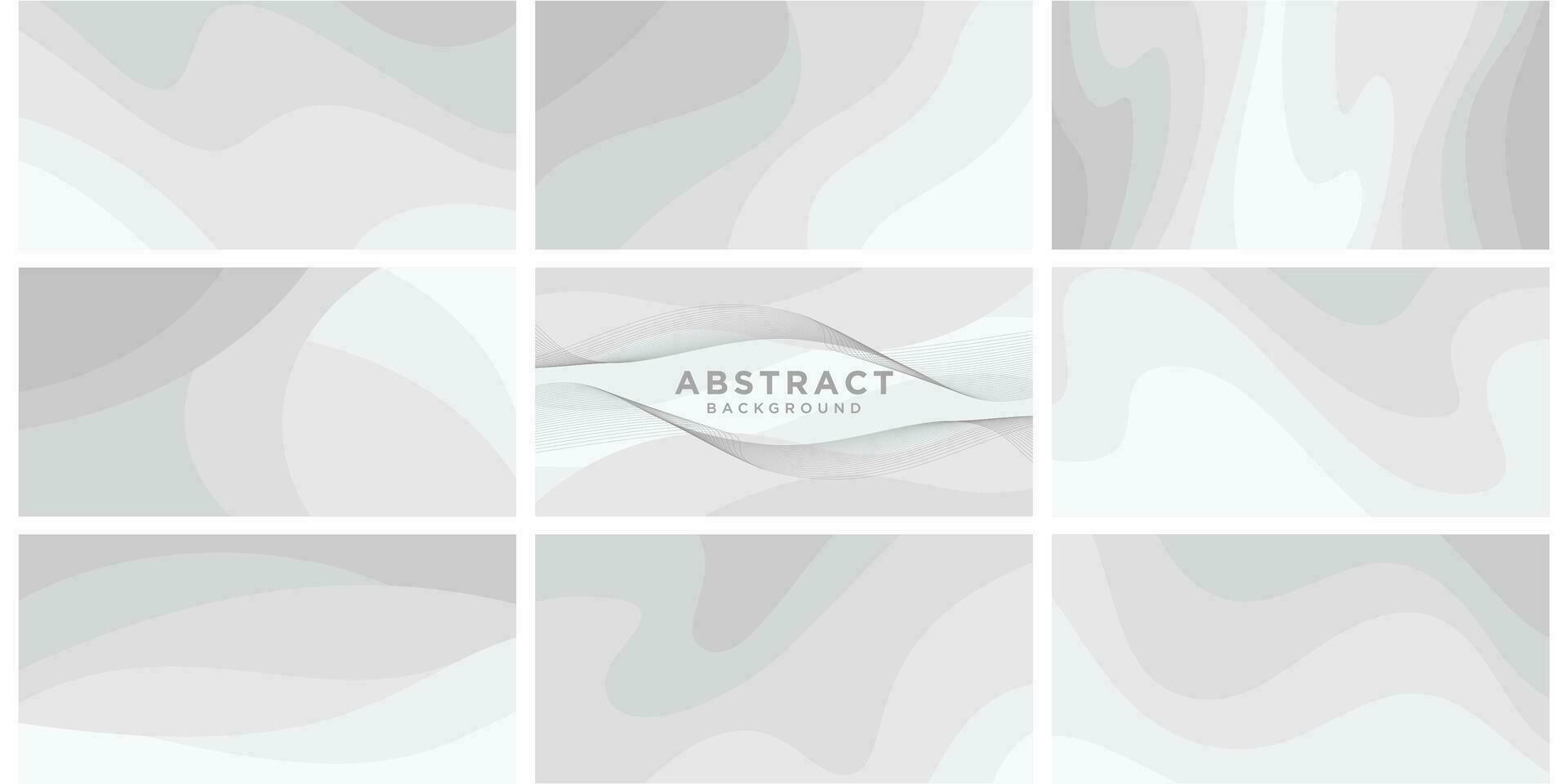 Set of abstract colorful background template vector