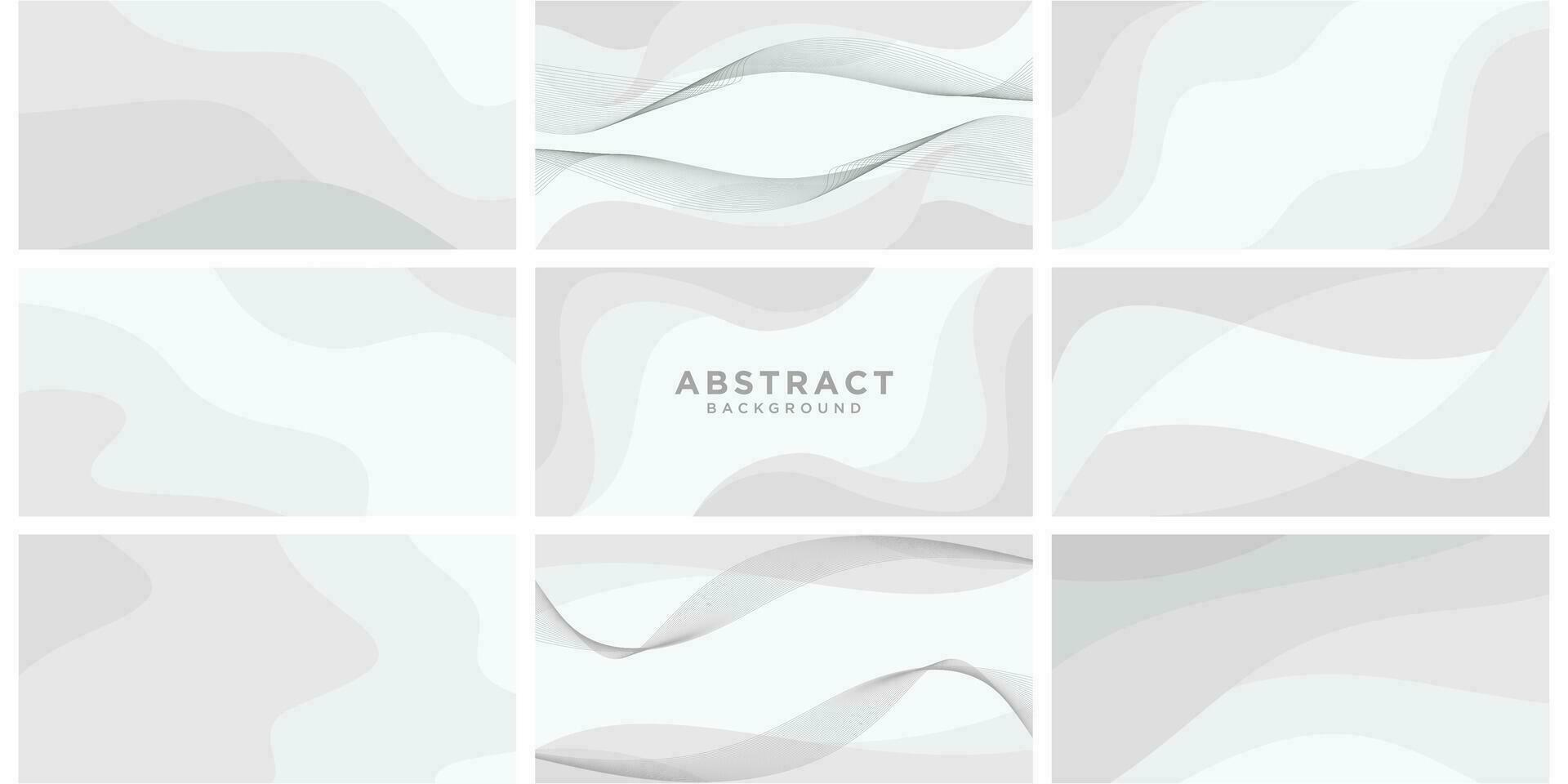 Set of abstract colorful background template vector