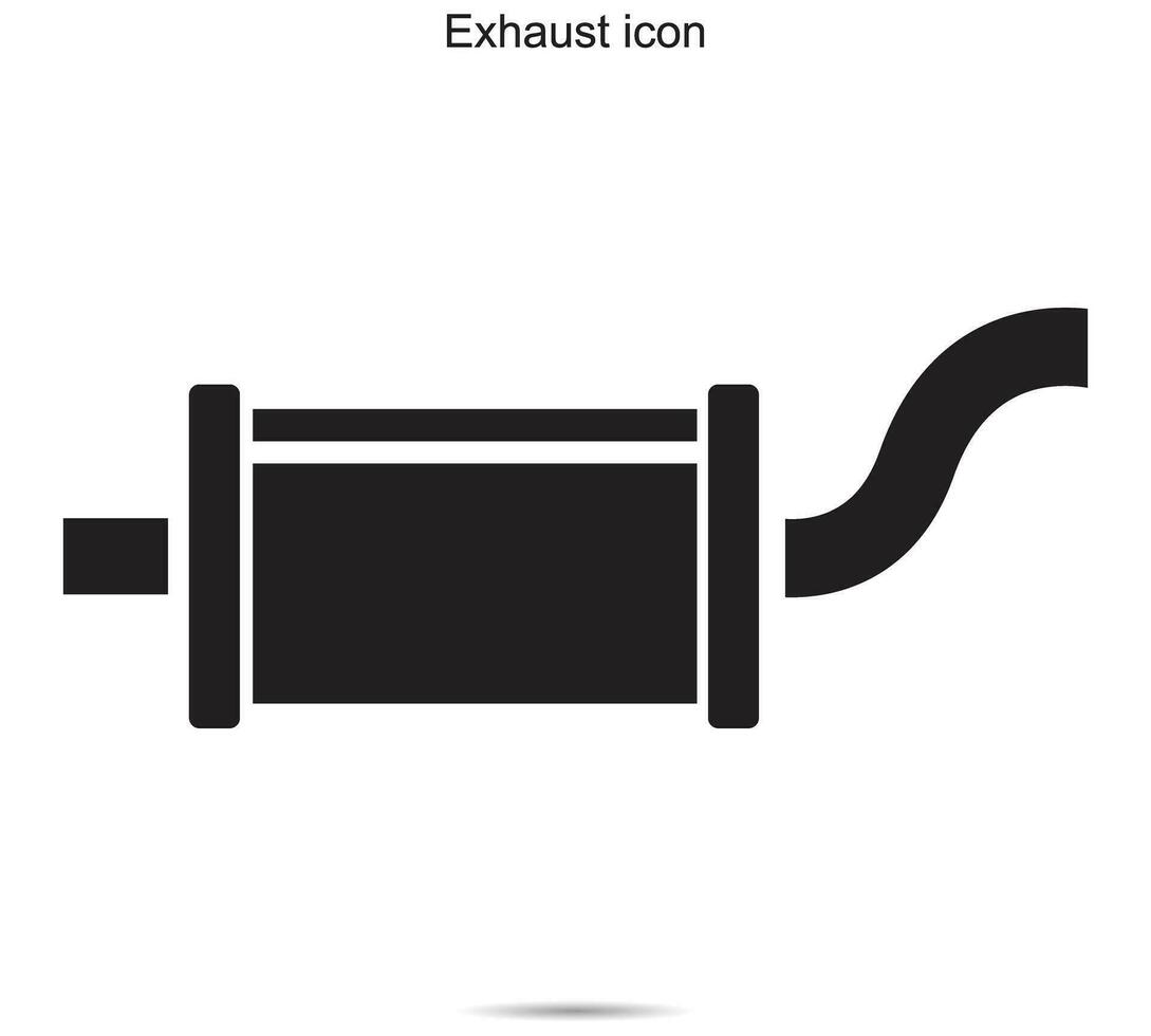 Exhaust icon, vector illustration.
