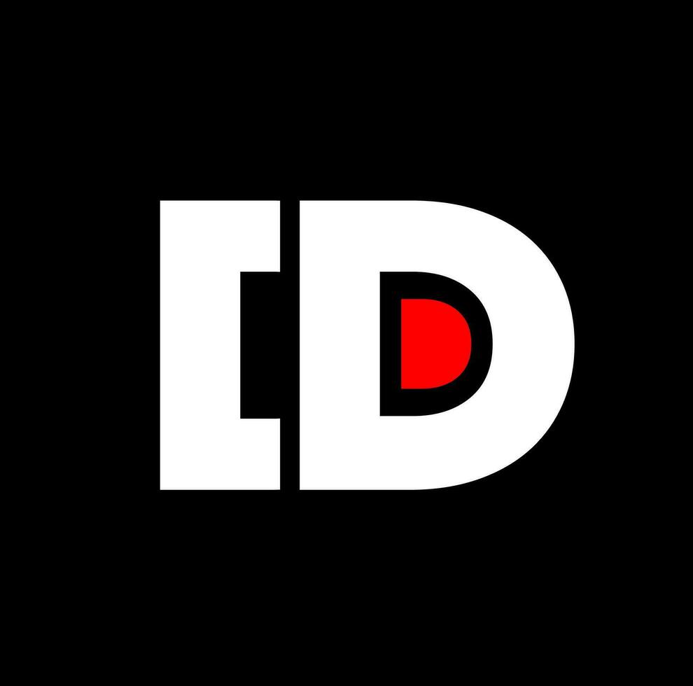 CD brand name vector icon. CD typography monogram.