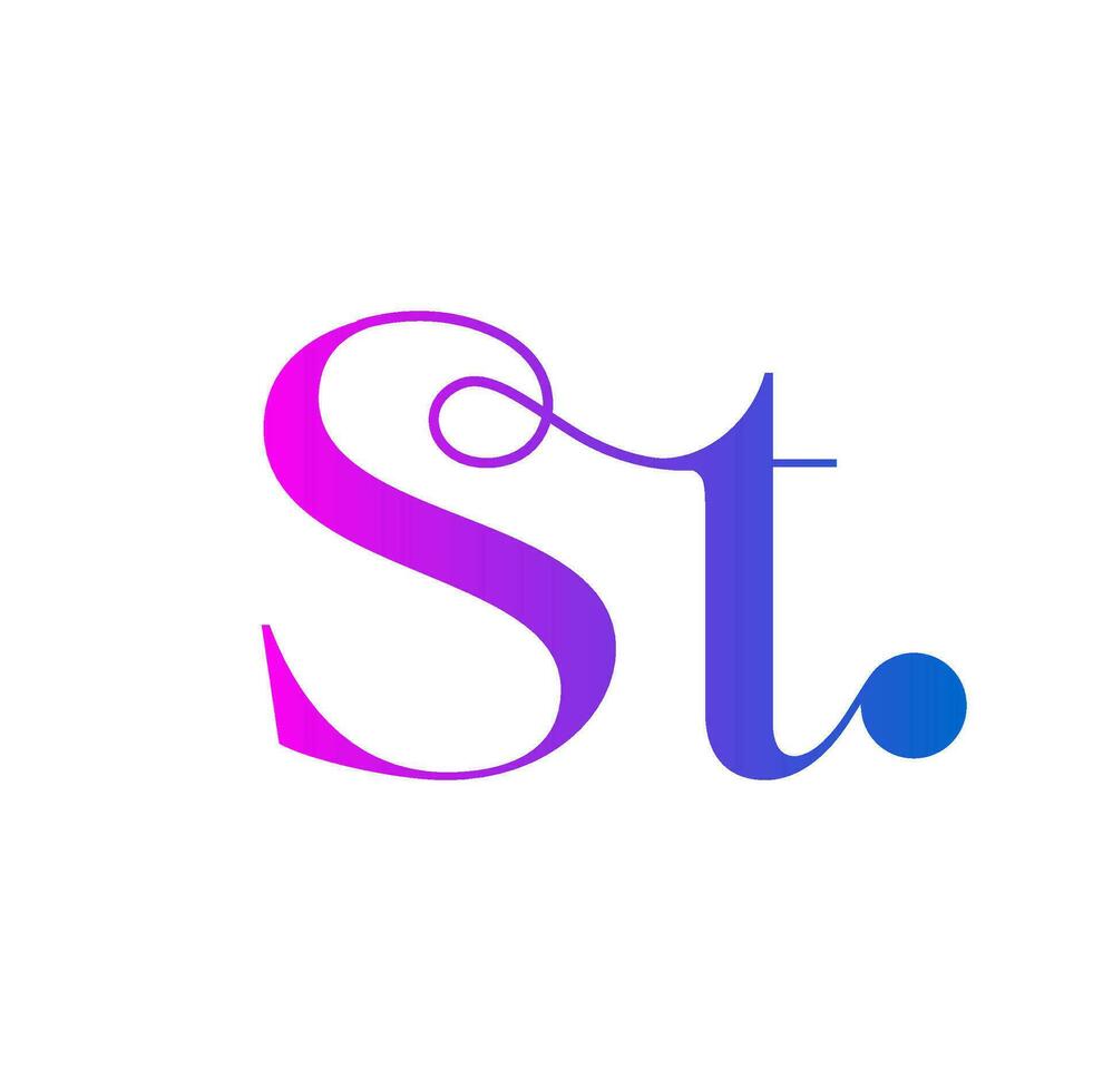 St typography icon with calligraphy letters 27970392 Vector Art at St typography icon with calligraphy letters 27970392 Vector Art at