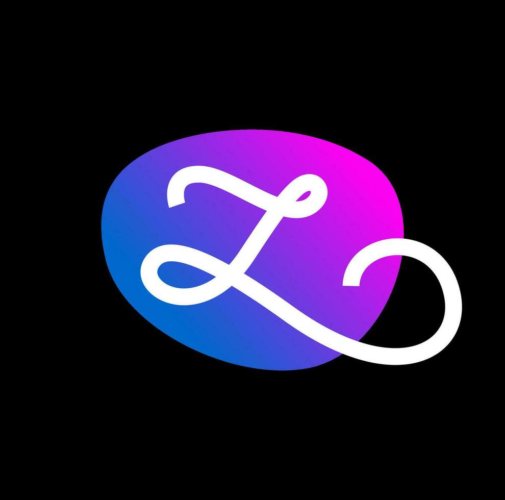Z brand company name monogram. vector