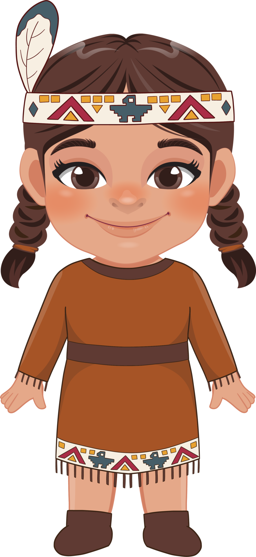 happy-thanksgiving-native-american-indian-costume-girl-vector-flat-icon