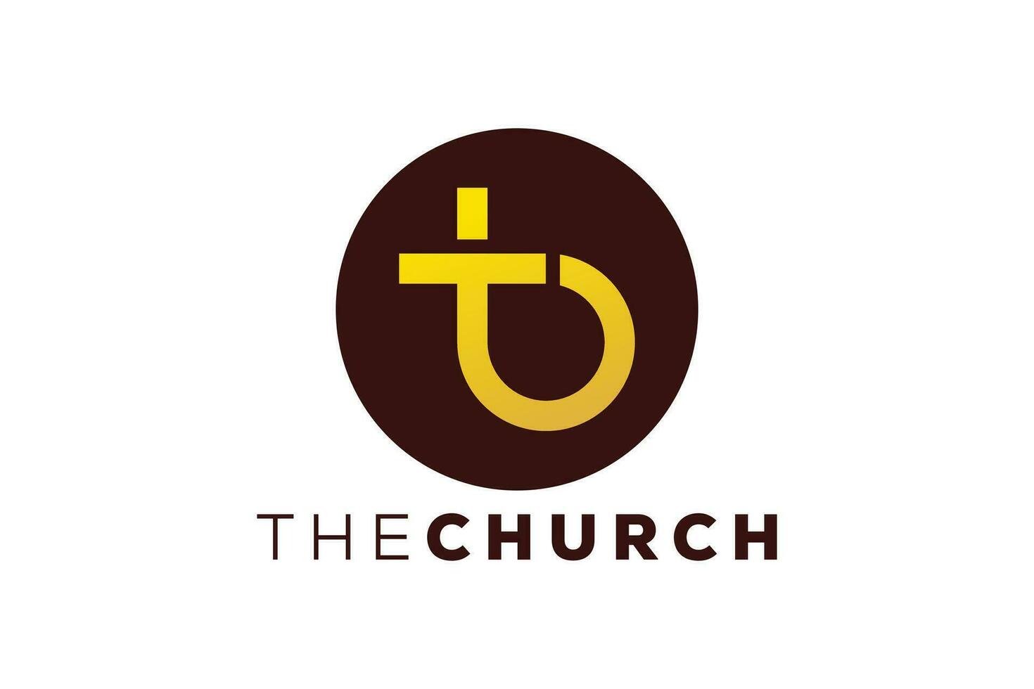 Trendy and Professional letter T church sign Christian and peaceful vector logo design