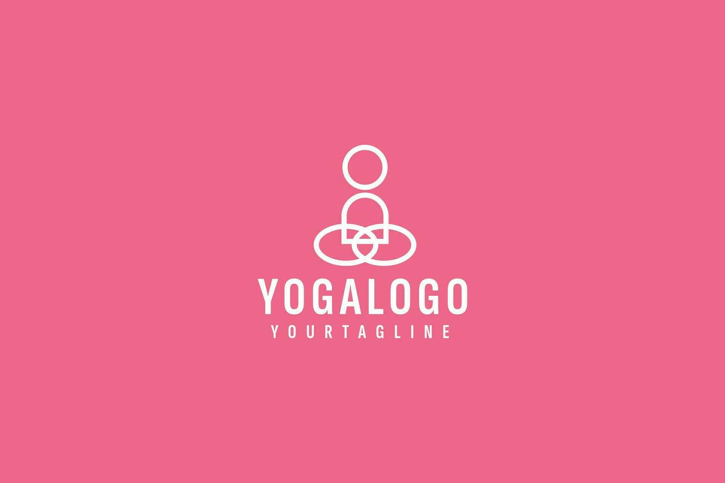 Yoga logo vector icon illustration