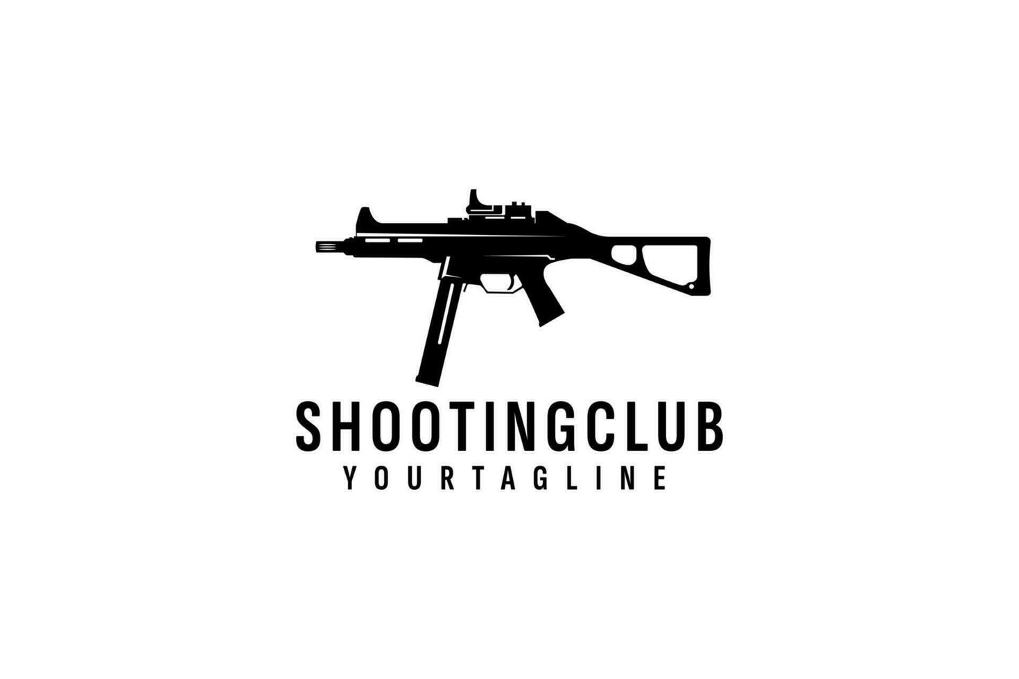 disparo club logo vector icono ilustración