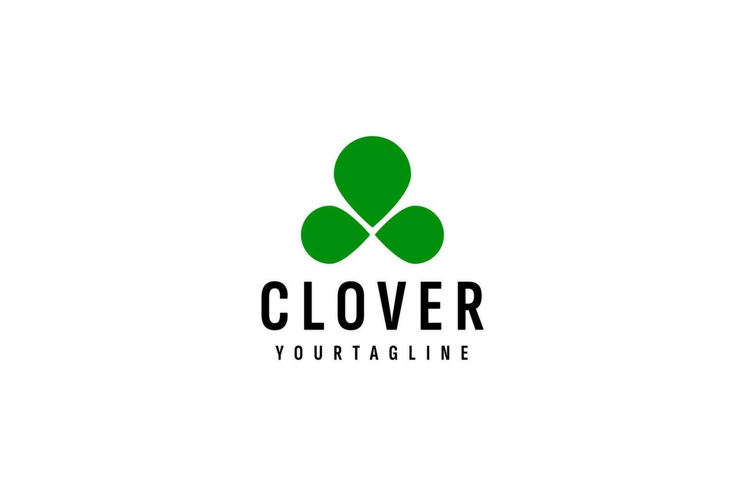 Clover logo vector icon illustration