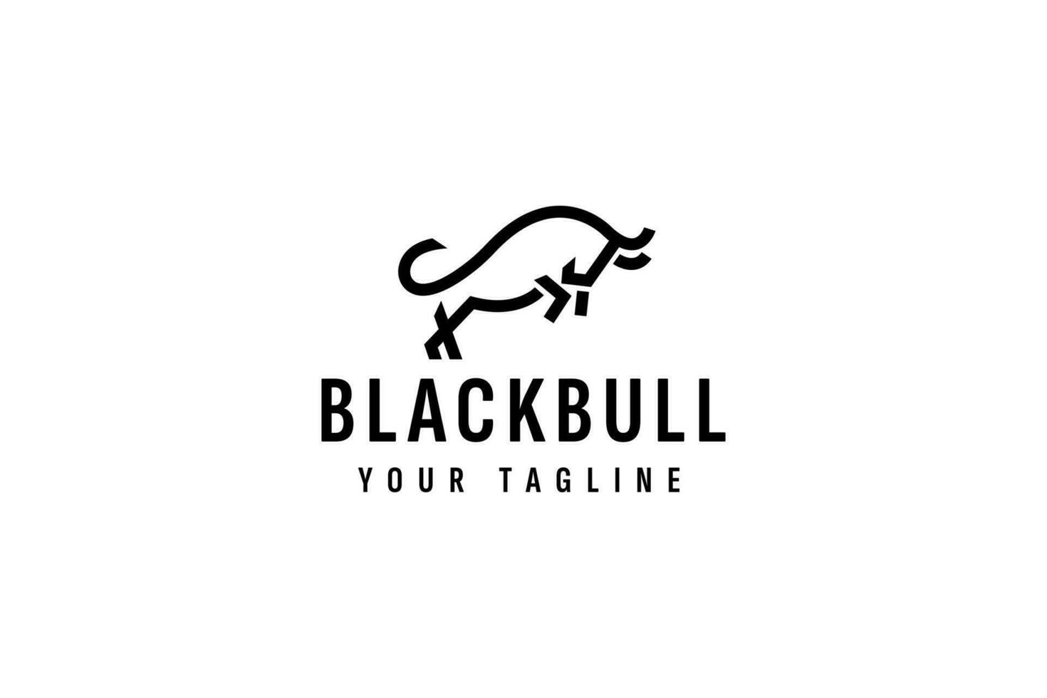 Bull logo vector icon illustration
