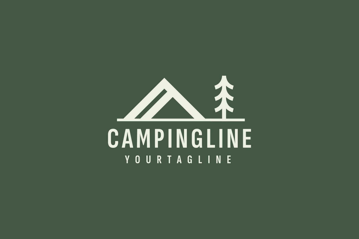 Camping logo vector icon illustration