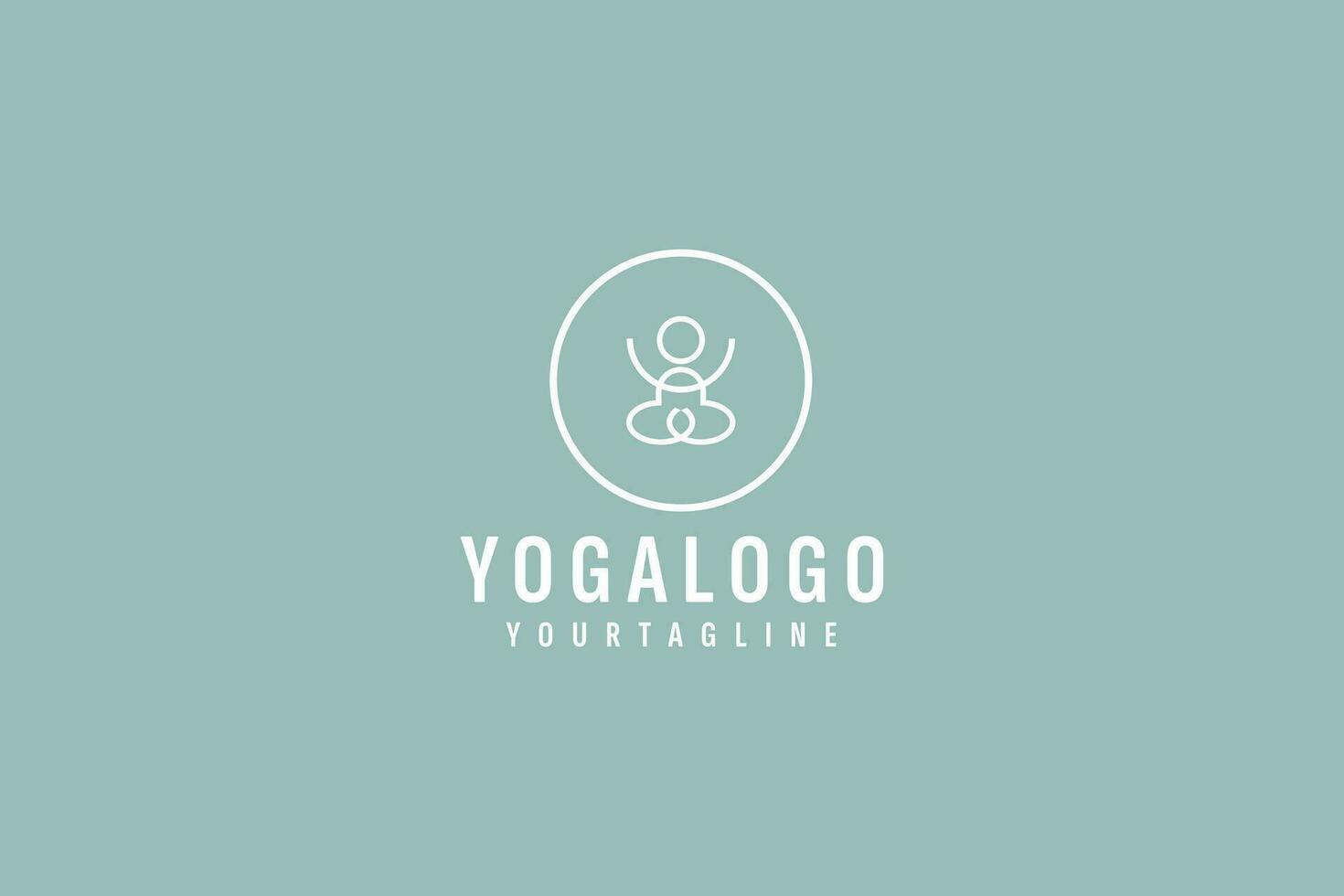 yoga logo vector icono ilustración
