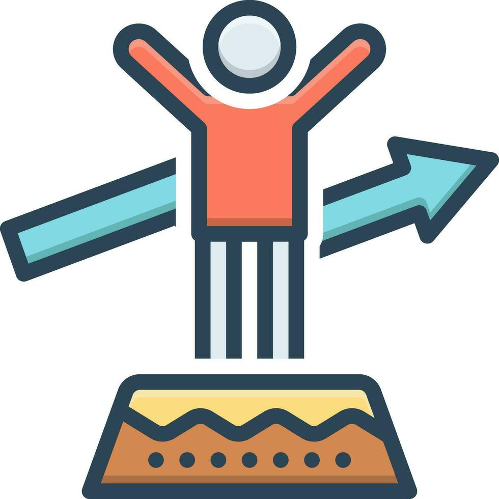 color icon for success vector