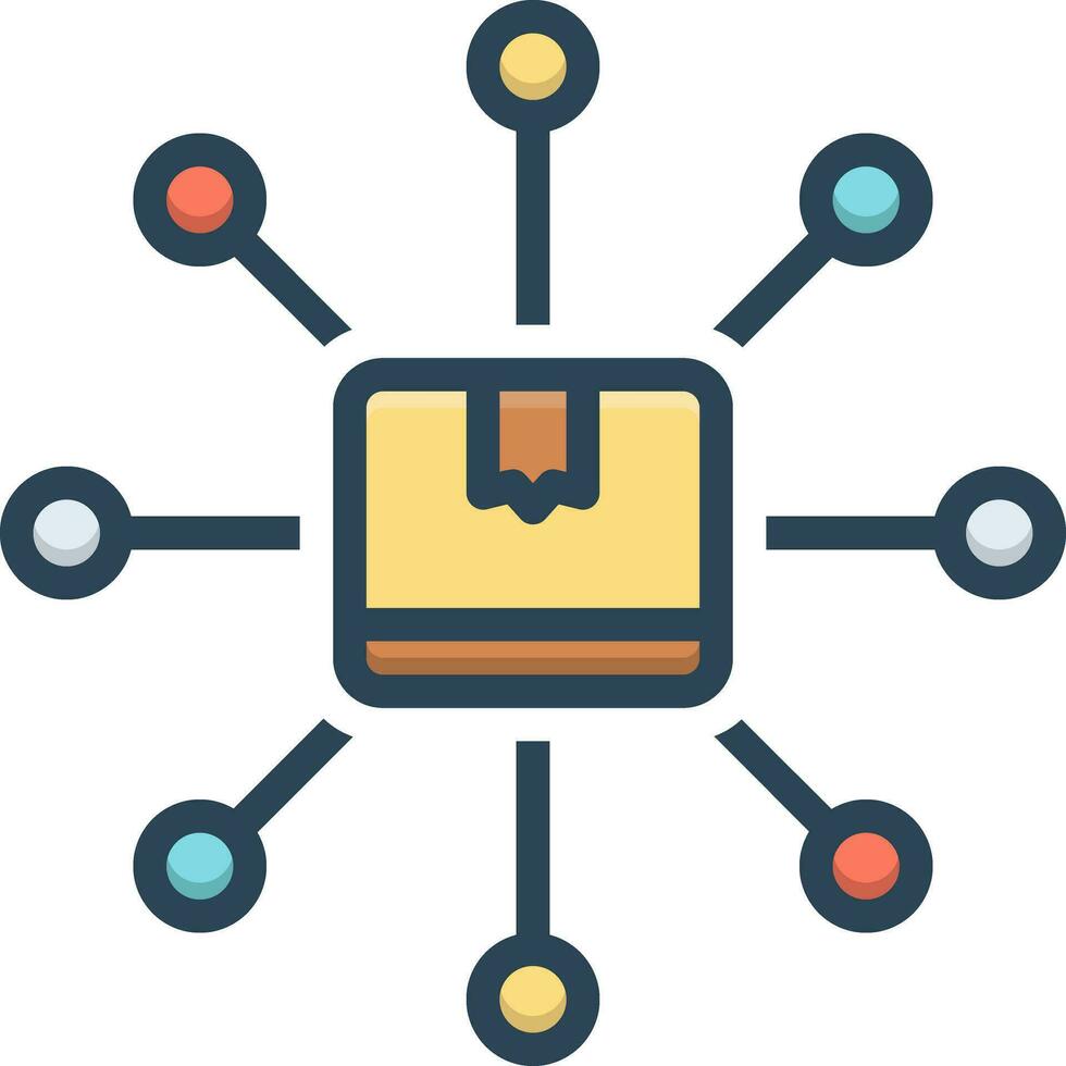 color icon for distribution vector