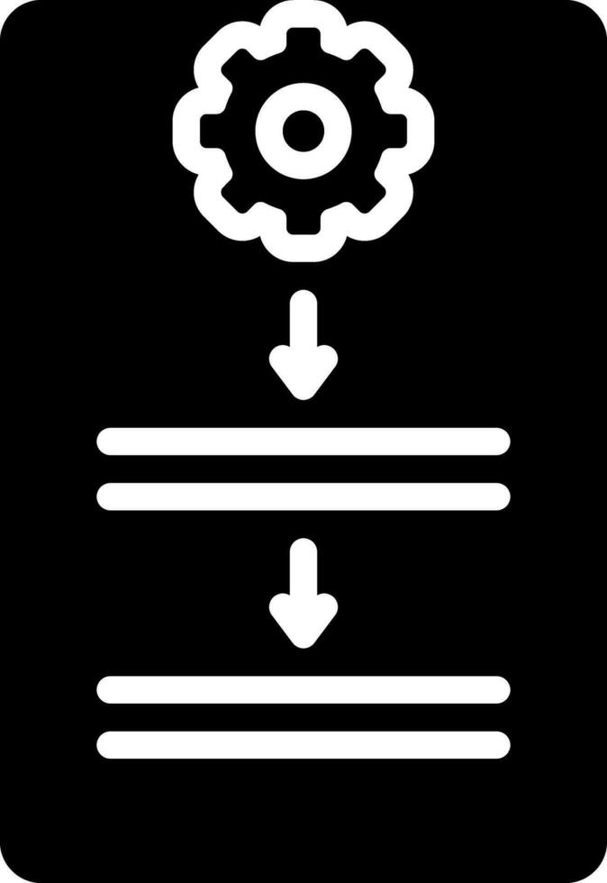 solid icon for procedure vector