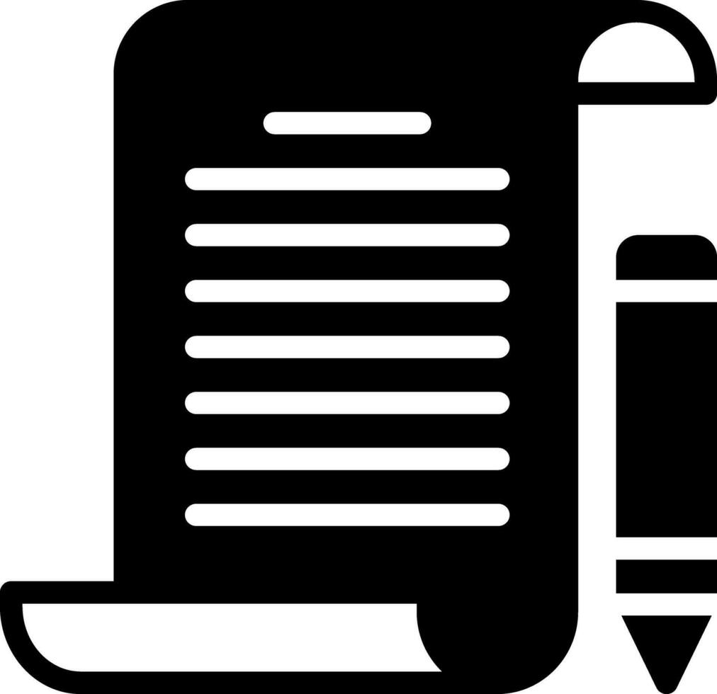 solid icon for assignment vector