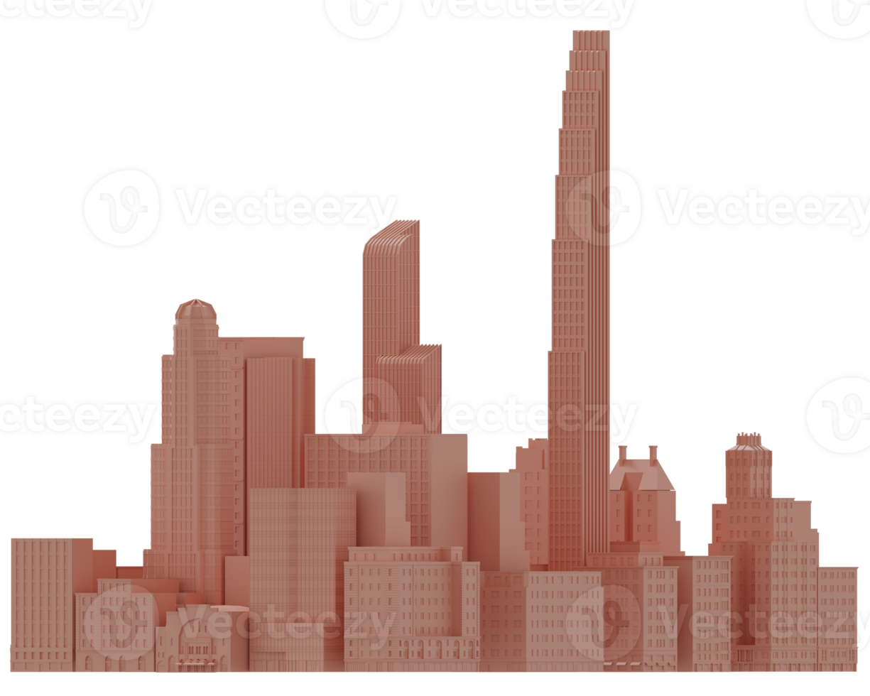 Pink buildings skyscraper NYC png