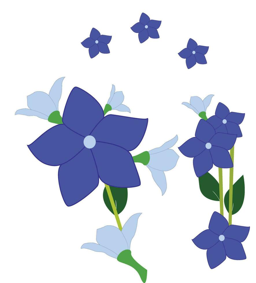 Blue Flower Vector Art Design 27970991 Vector Art at Vecteezy