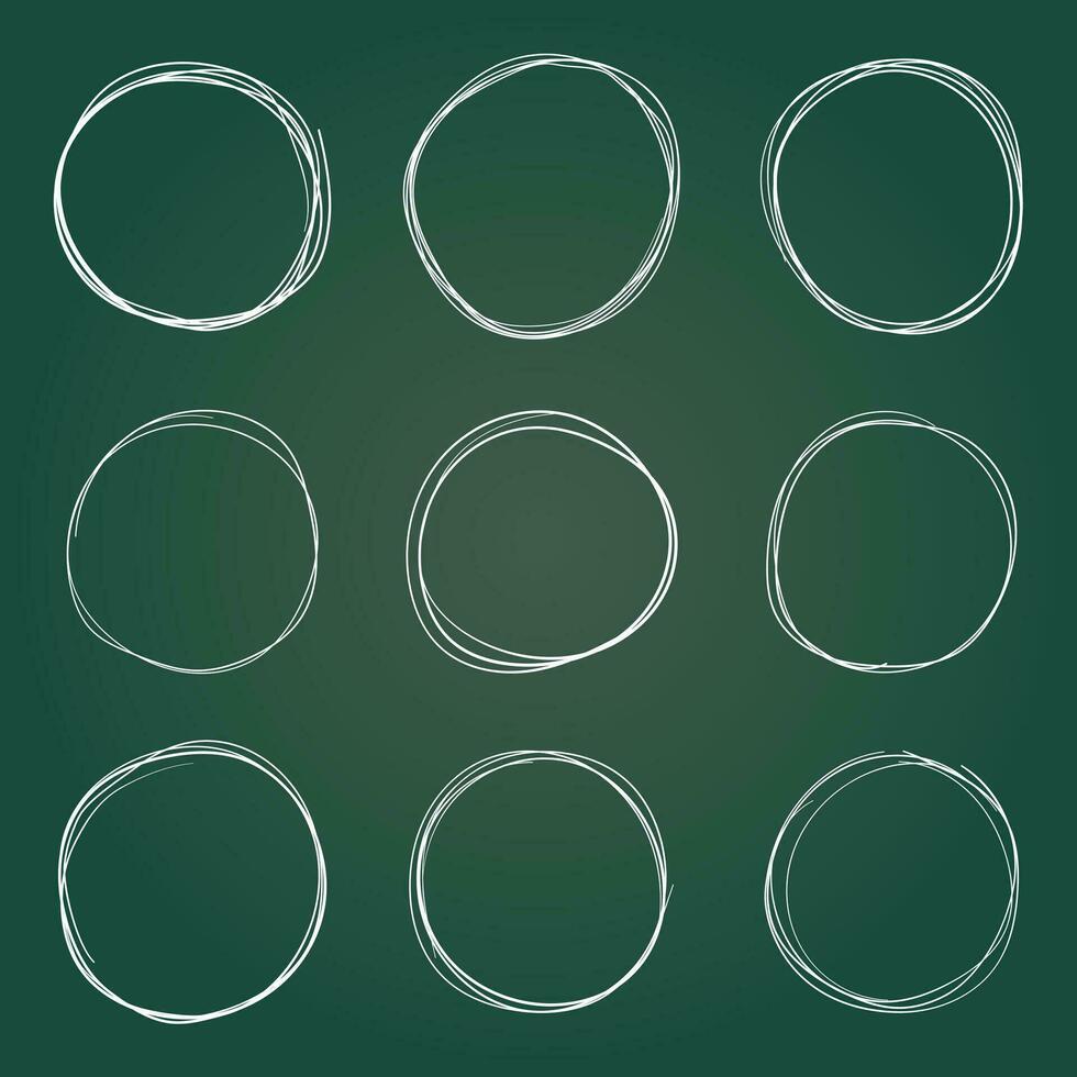 Circle line sketch icon in hand drawn style. Circular scribble doodle vector illustration on isolated background. Pencil or pen bubble sign business concept.
